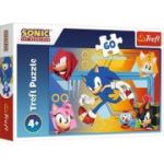 Puzzle 60 Sonic in actiune, Trefl