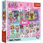 Puzzle LOL 4in1 Cunoaste papusile, Trefl