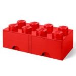 Cutie depozitare LEGO 2x4 cu sertare rosu 40061730