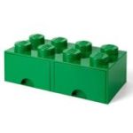 Cutie depozitare LEGO 2x4 cu sertare verde 40061734