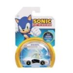 Figurina cu masinuta din metal, 6cm, Nintendo Sonic S5, Silver