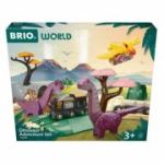 Set aventura dinozaurilor pentru trenulete BRIO