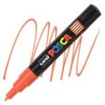 Marker UNI PC-1M 0. 7 mm, portocaliu inchis, Posca (M1500)