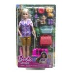 Set papusa cu doua animalute din jungla you can be, Barbie