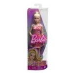 Barbie fashionistas blonda cu parul prins in coada, Barbie