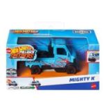 Masinuta metalica cu sistem pull back Mighty K scara 1: 43, Hot Wheels