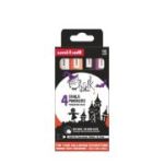 Set 4 bucati marker creta Halloween, Uni-ball (M1557)