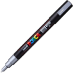 Marker UNI PC-3M 0. 9-1. 3 mm, argintiu, Posca (M439)