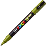 Marker UNI PC-3M 0. 9-1. 3 mm, verde kaki, Posca