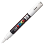 Marker UNI PC-1M 0. 7 mm, alb, Posca