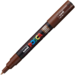 Marker UNI PC-1M 0. 7 mm, maro, Posca (M257)