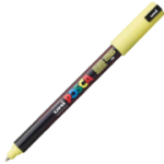 Marker UNI PC-1MR 0. 7 mm, varf metalic fin, sunshine yellow, Posca (M1263)