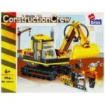 Joc constructie puzzle Excavator, PVC Alleblox, 264 piese (J1244)