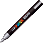 Marker UNI PC-5M 1. 8-2. 5 mm, argintiu, Posca (M299)