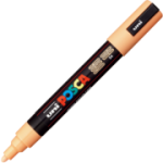 Marker UNI PC-5M 1. 8-2. 5 mm, portocaliu deschis, Posca (M864)