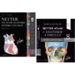 Pachet Netter Atlas de anatomie a omului si Atlas pentru colorat, Editia a 8-a - Frank H. Netter