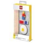 Set LEGO cu o minifigurina, 4 creioane, 1 topper, 1 ascutitoare 52053