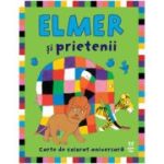 Elmer si prietenii. Carte de colorat aniversara - David McKee