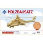 Kit constructie din lemn, elicopter de lupta, 86 piese, Pebaro 866/2