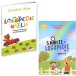 Pachet 2 titluri: Logopedie hazlie. Culegere de exercitii si poezii logopedice si 5 Minute de Logopedie pe zi! Exercitii zilnice pentru dezvoltarea limbajului copiilor - Loredana Bejan, Ioana Alexandra Pascu