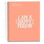 Caiet cu spira Miquelrius Messages, A5, matematica, 100 file, coperta carton dur plastifiat, piersica