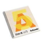 Caiet de birou cu spira, Esselte, A5, matematica, 70 de coli