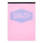 Caiet Pukka Pad Pastel, A4, 160 pagini, dictando, roz