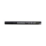 Marker permanent cu vopsea Donau, varf rotund, 2. 2 mm, negru