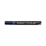 Marker permanent cu vopsea Donau, varf rotund, 2. 8 mm, albastru