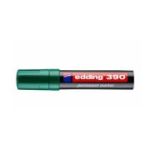 Marker permanent Edding 390, corp plastic, varf retezat 4-12 mm, verde