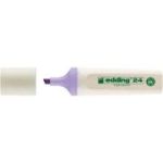 Textmarker Edding Ecoline 24, corp din plastic reciclat, varf tesit, 2-5 mm, violet pastel
