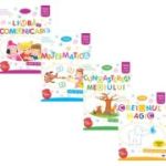 Pachet 4 Caiete de activitati Imi place la gradinitai Grupa mica 3-4 ani: Limba si comunicare, Matematica, Cunoasterea mediului si Creionul magic - Cristina Banica