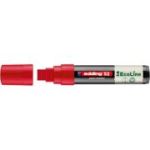 Marker cu vopsea pe baza de apa Edding Ecoline 52, corp din plastic reciclat, varf tesit, 4-15 mm, rosu