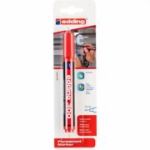 Marker Edding 300, permanent, varf rotund, 1. 5-3 mm, rosu, in blister