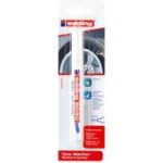 Marker Edding 8050, pentru anvelope, varf rotund 2- 4 mm, alb, blister