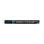 Marker permanent cu vopsea Donau, varf rotund, 2. 8 mm, verde