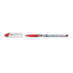 Pix cu gel Schneider Slider M, corp transparent, varf 0. 4 mm, rosu