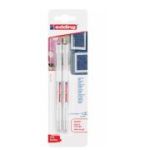 Roller Edding 2185 cu gel, varf 0. 7mm alb, blister