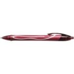 Roller cu gel BIC, Gelocity Quick Dry, 0. 7 mm, scriere rosie