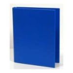 Caiet mecanic 2 inele - D25mm, coperti carton plastifiat PVC, A5, AURORA - albastru