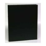 Caiet mecanic 2 inele - D25mm, coperti carton plastifiat PVC, A4, AURORA - negru