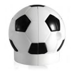 Ascutitoare electrica Eagle EG-5012, alimentare 4 baterii AA neincluse, 1 orificiu, 8mm, model minge fotbal, plastic, alb-negru