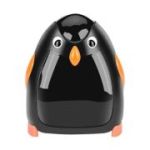 Ascutitoare electrica Eagle EG-5008, alimentare 4 baterii AA neincluse, 1 orificiu, 8mm, model pinguin, plastic, negru