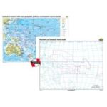 Australia si Oceania.. Harta fizico-geografica, politica si a principalelor resurse naturale de subsol Duo 160x120 cm CR-3117DA