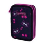 Penar Astra AC2, 2 compartimente, negru cu roz