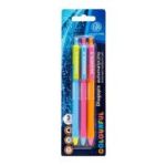 Pix cu mecanism Colorful, varf 0.6, scriere albastra, 3 bucati/blist