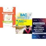 Pachet Bacalaureat 2026. Limba si literatura romana, Matematica si INFORMATICA. Limbaj C++. Teste rezolvate Mate-Info - Mihaela Dobos, Radu Gologan, Viorel Vlad