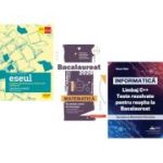 Pachet Bacalaureat 2026. Eseul. Pregatire individuala pentru proba scrisa, Matematica M-stiintele-naturii si M-tehnologic si INFORMATICA. Limbaj C++. Teste rezolvate Mate-Info - Liliana Paicu, Mihai Monea, Viorel Vlad