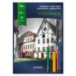Bloc desen A4, 20 file - 200gsm, AURORA Steinbach - carton alb