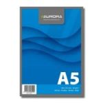 Blocnotes capsat, A5, 100 file - 60gsm, microperforatii, AURORA Office - velin